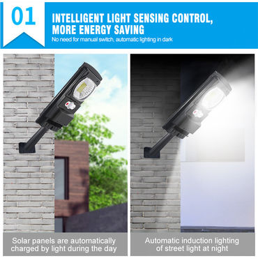 6500K 12v Dc 100W LED 태양열 가로등 110lm/W 가정 사용
