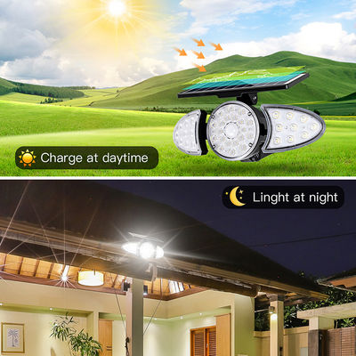 통로를 위한 3개의 머리 100-400LM 38PCS LED 태양 감지기 벽 빛