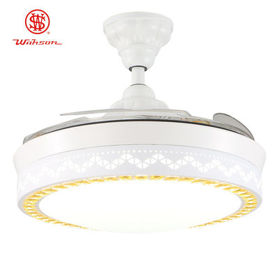 가정을 위한 빛을 가진 현대 장식적인 5250lm 70W 백색 접이식 천장 선풍기