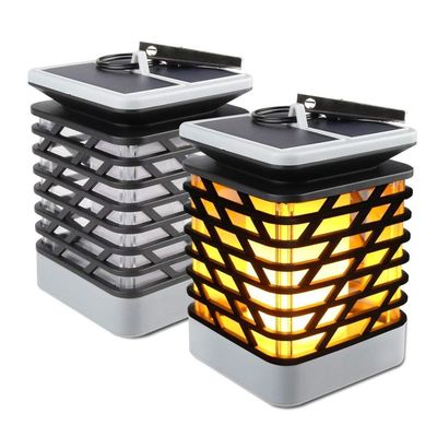 30LM 3500K 솔라 주도 깜박이는 화염 토치 라이트
