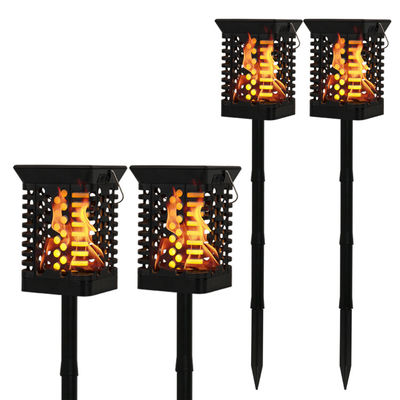 따뜻한 흰색 IP65 75 LED 태양광 정원 조명 100lm/w 태양열 불꽃 깜박이는 램프 토치