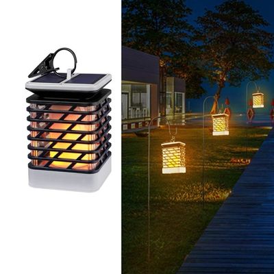 따뜻한 흰색 3500K 40LM 무선 LED 태양열 정원 등불 태양 불꽃 토치