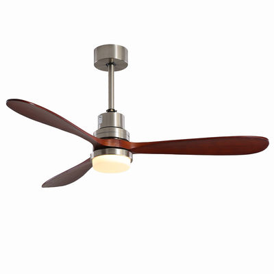 주문을 받아서 만들어지는 EMC 가정 호텔 220v 1320MM 목제 천장 선풍기 빛 3개의 속도