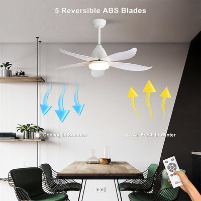 공상 철 3000K 35W 5 ABS 잎 천장 선풍기 램프 큰 자연적인 작풍