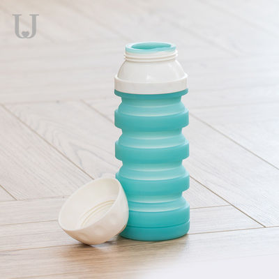 야외 실리콘 570ml 애완 동물 제품 접이식 개 마시는 컵
