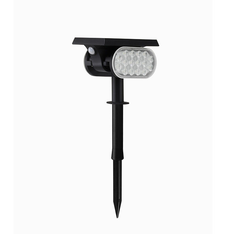 외부 90lm/W 3.7V Pir 동작 감지기 태양 정원 조명 지원 제광기