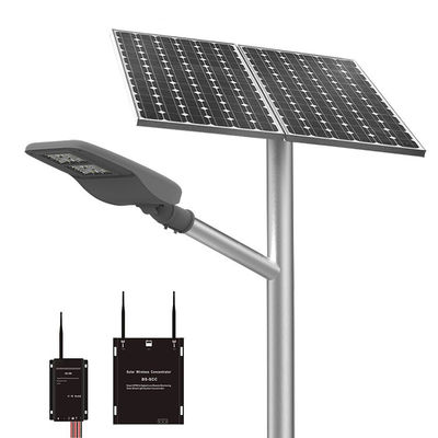 하나의 14000lm 30W 80W LED 태양 광 발전 가로등 18V 극 설치에서 모두